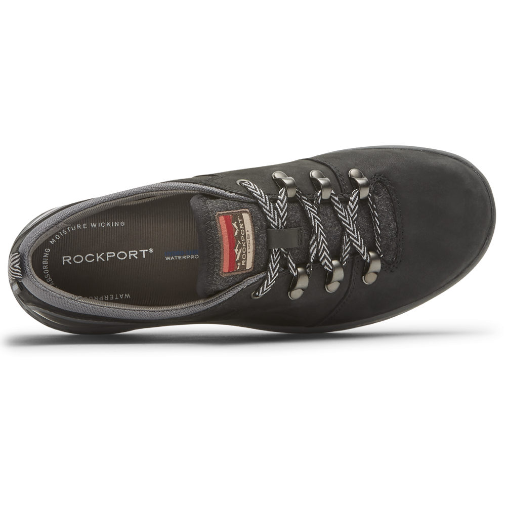 Rockport Sneakers For Womens Black - FreshExplore Tie - XI3496578